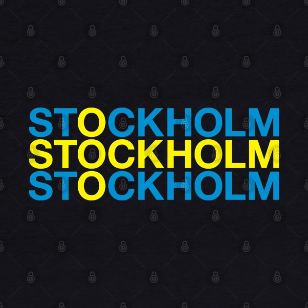 STOCKHOLM Swedish Flag by eyesblau